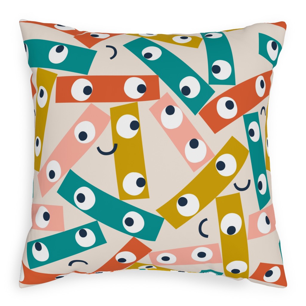 All the Feels - Multi Pillow, Woven, Beige, 20x20, Single Sided, Multicolor