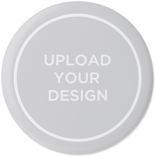 Upload Your Own Design Pins, Large Circle, Multicolor