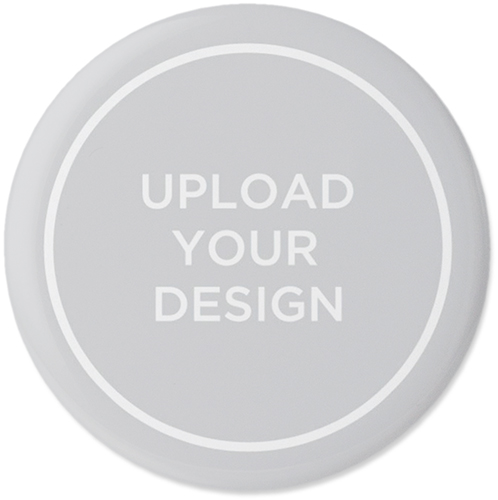 Upload Your Own Design Pins, Large Circle, Multicolor
