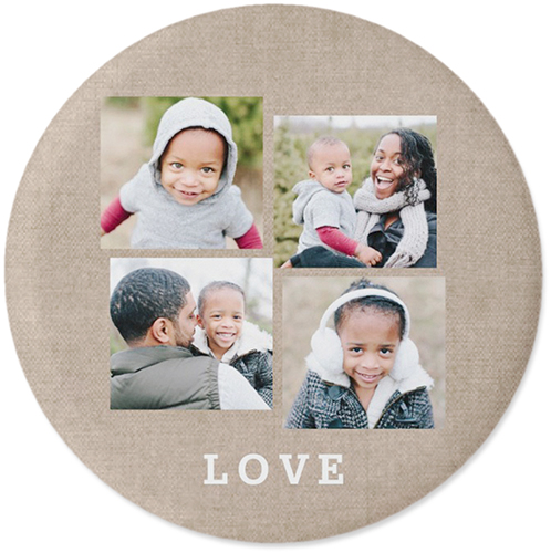 Gallery of Four Pins, Large Circle, Multicolor