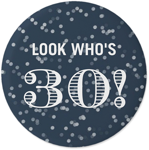 Make It Your Birthday Pins, Large Circle, Multicolor