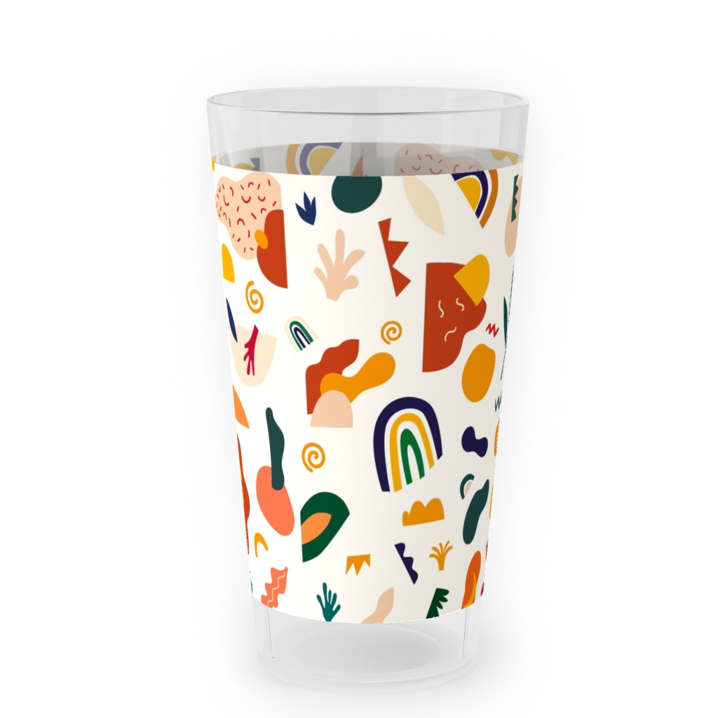 Seamless - Multi Outdoor Pint Glass, Multicolor