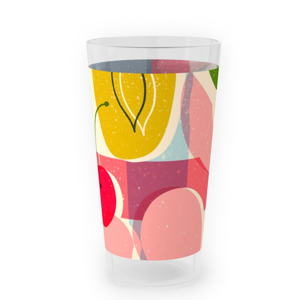 Summer Fruits - Bright Outdoor Pint Glass, Multicolor
