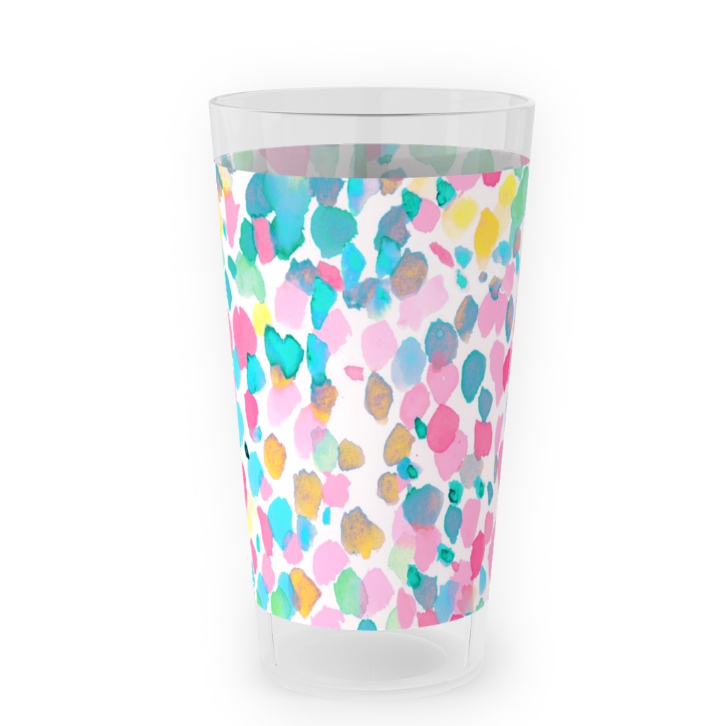Lighthearted Summer Outdoor Pint Glass, Multicolor