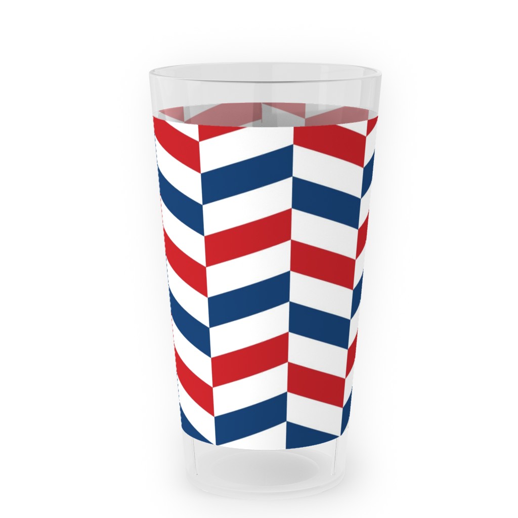 American Stripes - Multi Outdoor Pint Glass, Multicolor