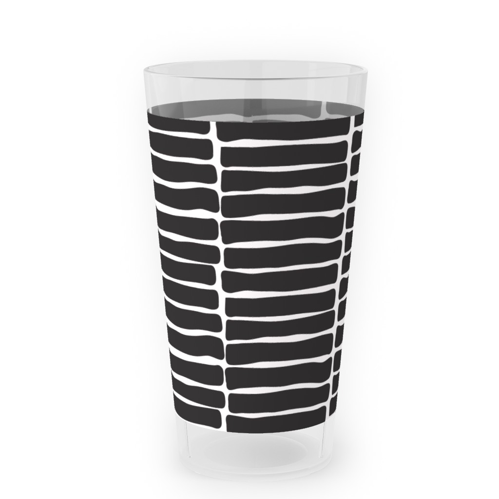 Chunky Stack - Inky Outdoor Pint Glass, Black