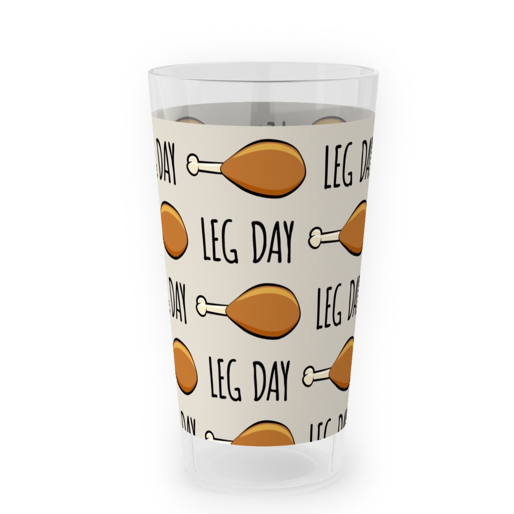 Turkey Legs - Beige Outdoor Pint Glass, Beige