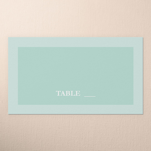 Picture Perfect Couple Wedding Place Card, Green, Placecard, Matte, Signature Smooth Cardstock, Mint