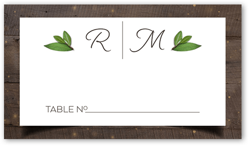 Rustic In Love Wedding Place Card, Brown, Placecard, Matte, Signature Smooth Cardstock