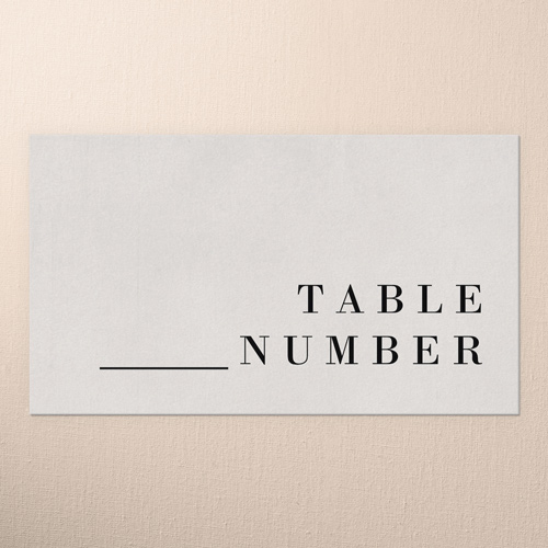 Threshold Wedding Place Card, Grey, Placecard, Matte, Signature Smooth Cardstock, Whisper Gray