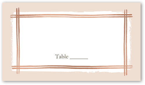 Glistening Gathering Wedding Place Card, Pink, Placecard, Matte, Signature Smooth Cardstock, Blush