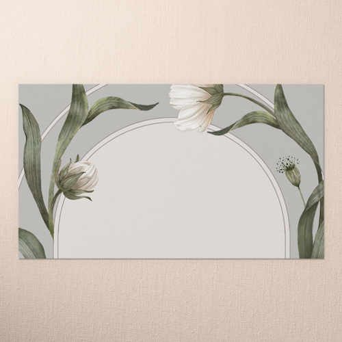 Enveloping Perennial Wedding Place Card, Gray, Placecard, Matte, Signature Smooth Cardstock, Gray