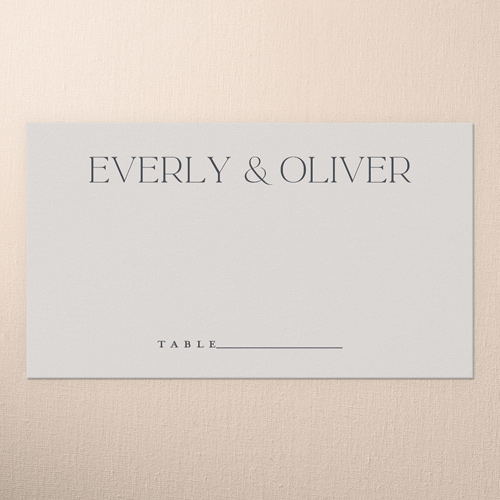 Forever We Do Wedding Place Card, Gray, Placecard, Matte, Signature Smooth Cardstock