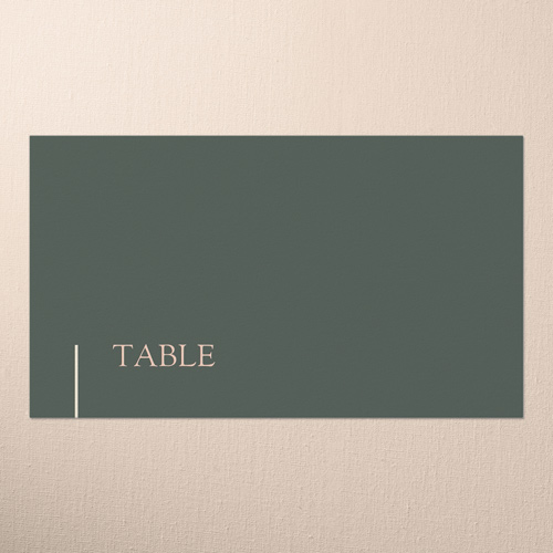 Divine Details Wedding Place Card, Green, Placecard, Matte, Signature Smooth Cardstock