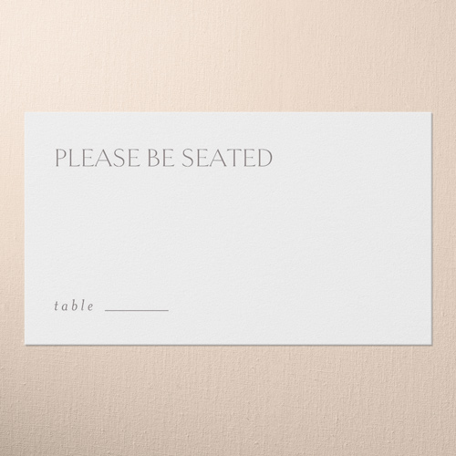 Snapshot Serenity Wedding Place Card, White, Placecard, Matte, Signature Smooth Cardstock, White