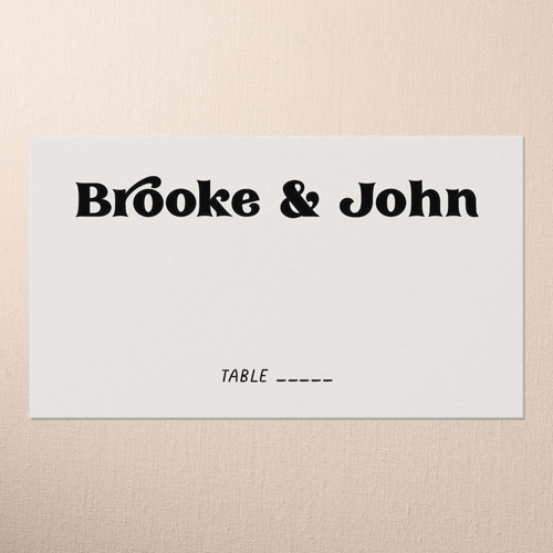 Enchanting Vows Wedding Place Card, Beige, Placecard, Matte, Signature Smooth Cardstock, Cream