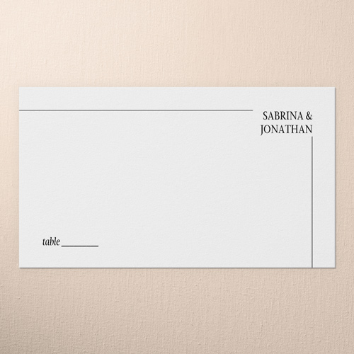 Framed Couple Wedding Place Card, White, Placecard, Matte, Signature Smooth Cardstock, White