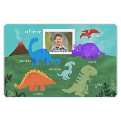 Dinosaur Party Placemat, Beige