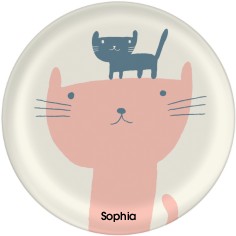 cat and kitten plate
