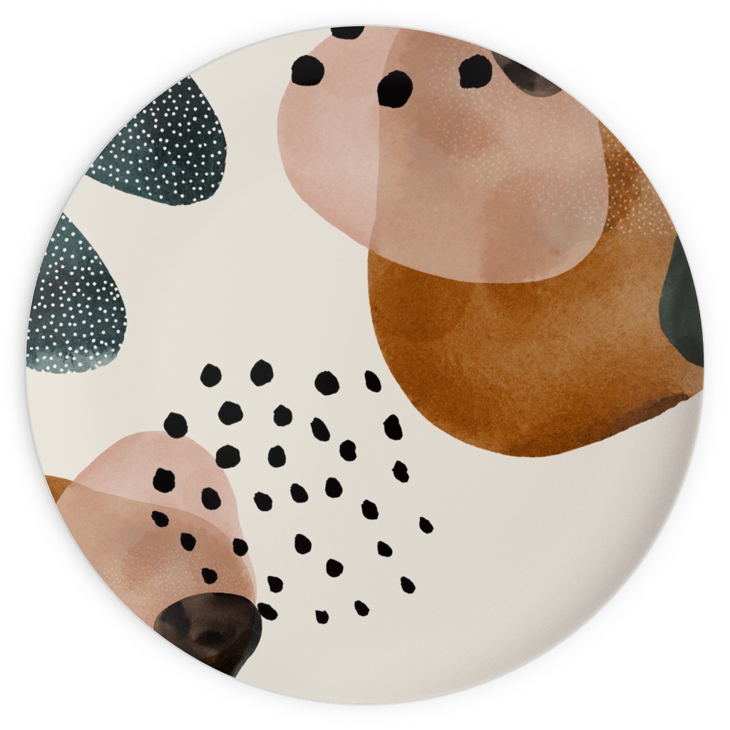 Geometric Pattern - Muted Plates, 10x10, Multicolor