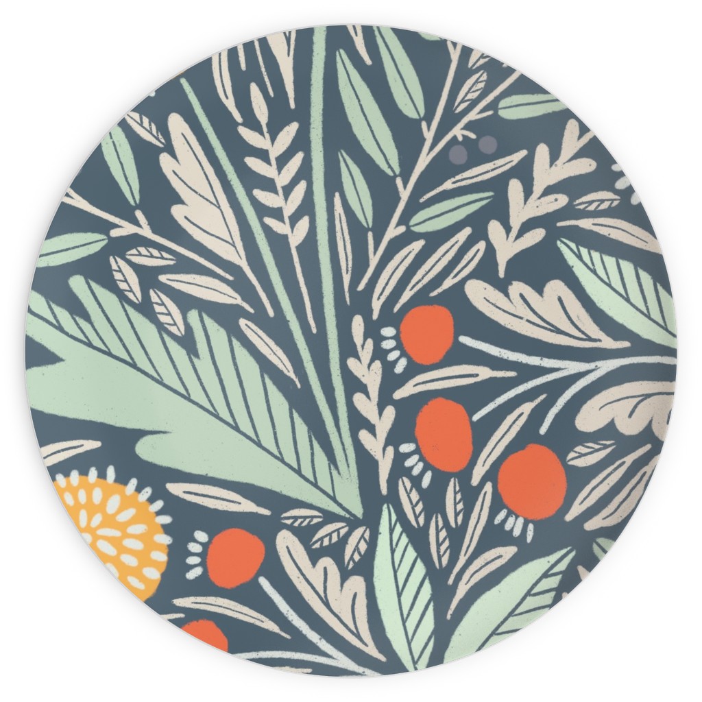 Astrid Plates, 10x10, Multicolor, Hemlock