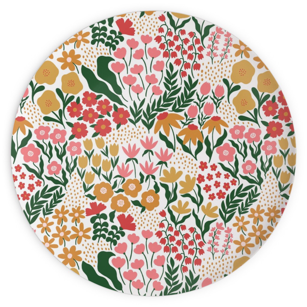 Wild Meadow - Light Plates, 10x10, Multicolor