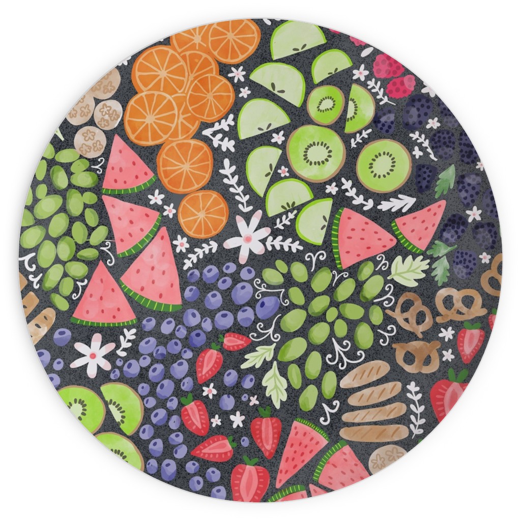Fruity Medley Picnic Plates, 10x10, Multicolor