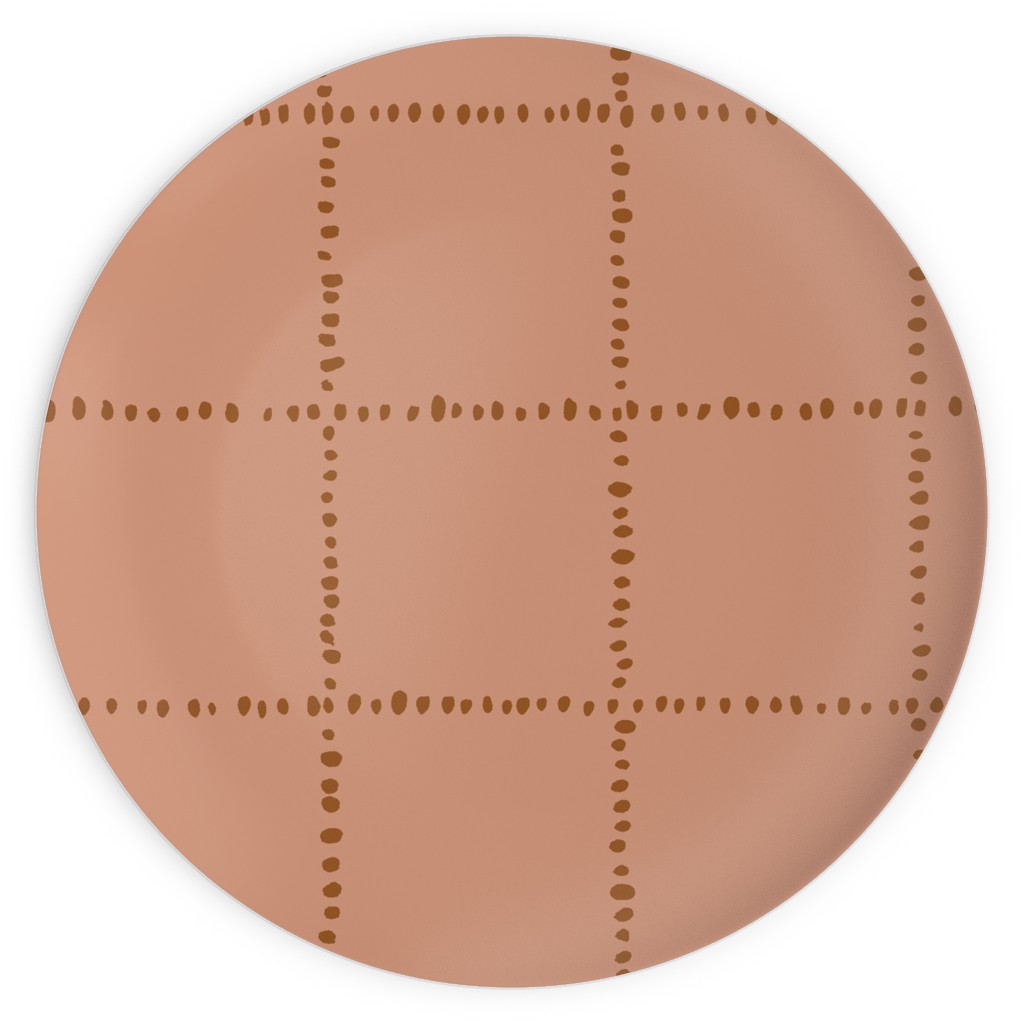 Soul Garden Plates, 10x10, Orange, Pueblo