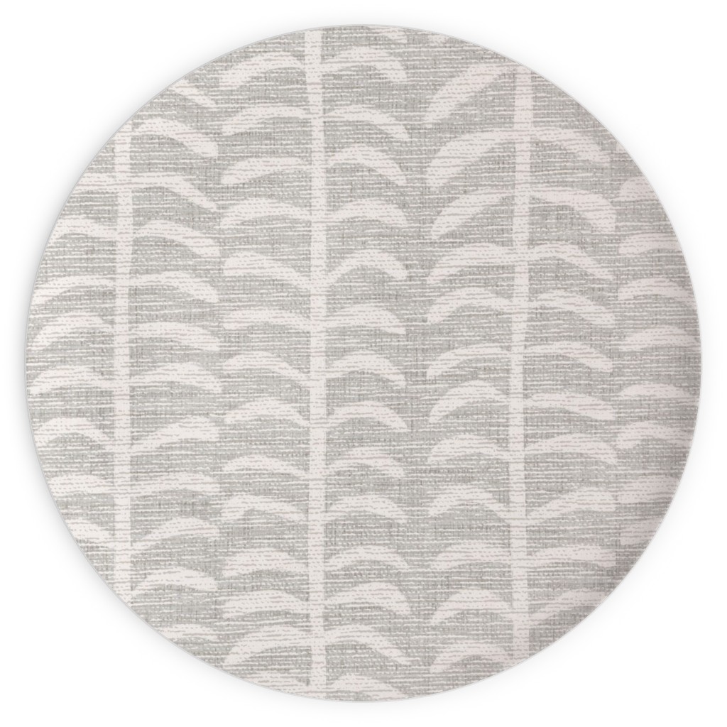 Grasscloth Vine - Neutral Plates, 10x10, Gray