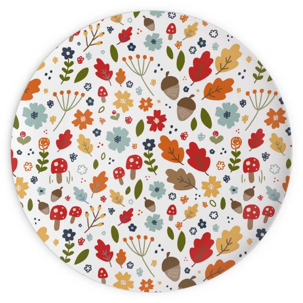 Woodland Floral - Multi Plates, 10x10, Multicolor