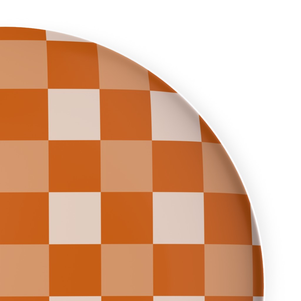 Orange Gingham Plaid Plates Shutterfly