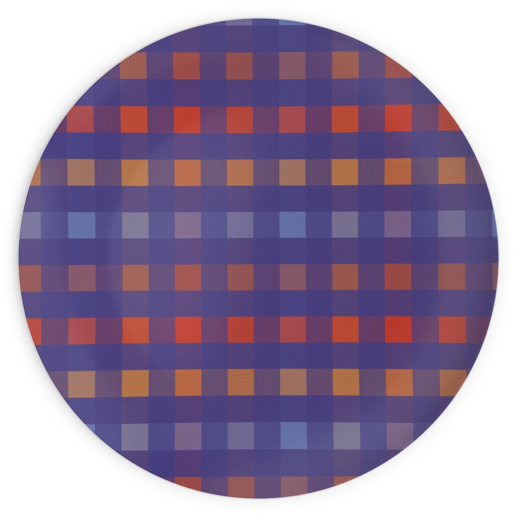 Picnic Plaid Plates, 10x10, Multicolor