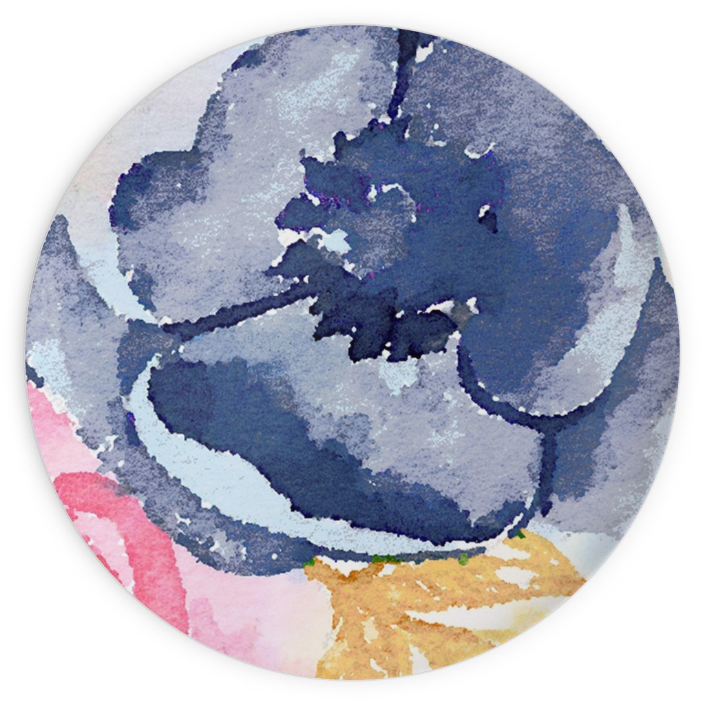 Spring Dreams - Watercolor Floral - Multi Plates, 10x10, Multicolor