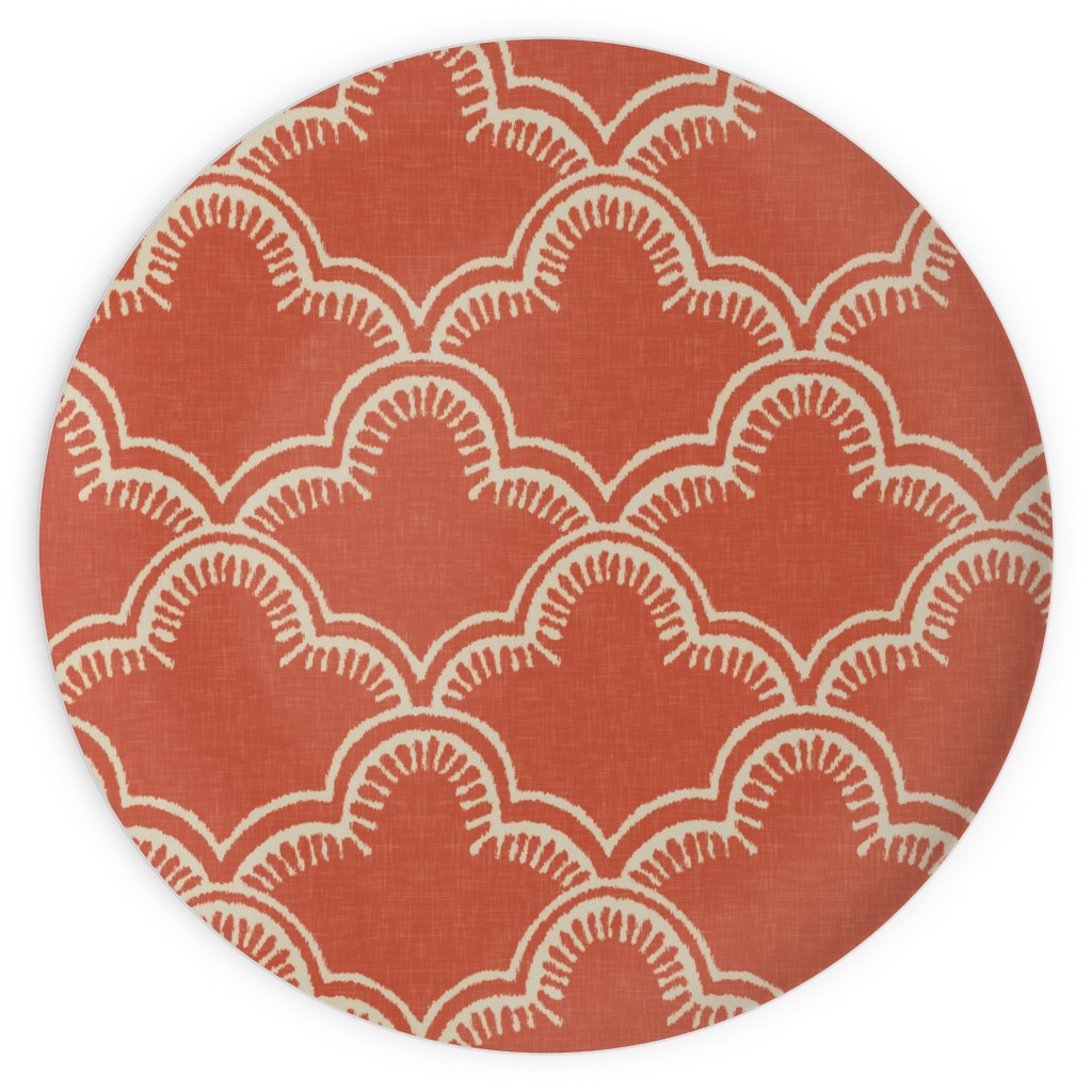 Tangier Plates, 10x10, Orange