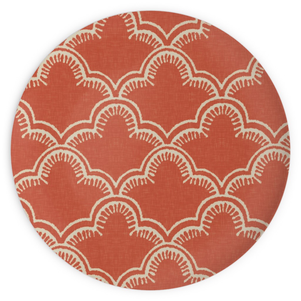 Tangier Plates, 10x10, Orange, Fawn