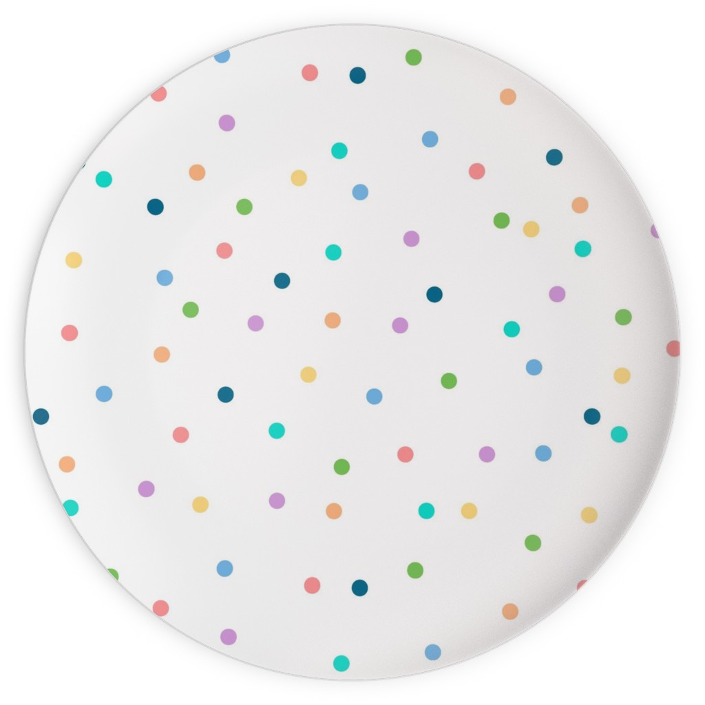 Polka Dots To the Max - Multi Plates, 10x10, Multicolor