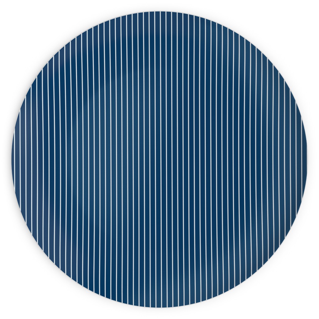 Tennessee Pin Stripe Plates, 10x10, Blue