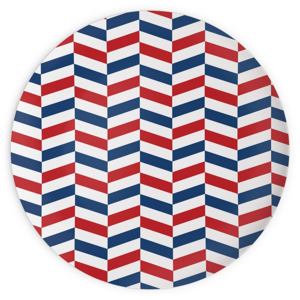 American Stripes - Multi Plates, 10x10, Multicolor