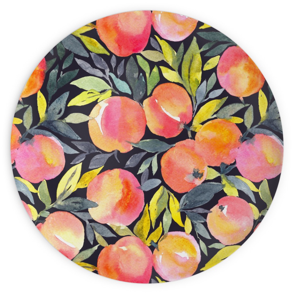 Fragrant Peaches - Multi Plates, 10x10, Multicolor