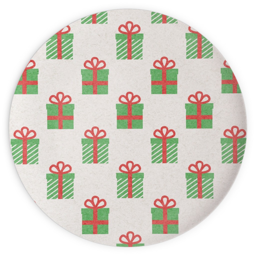 Christmas Presents Plates, 10x10, Multicolor