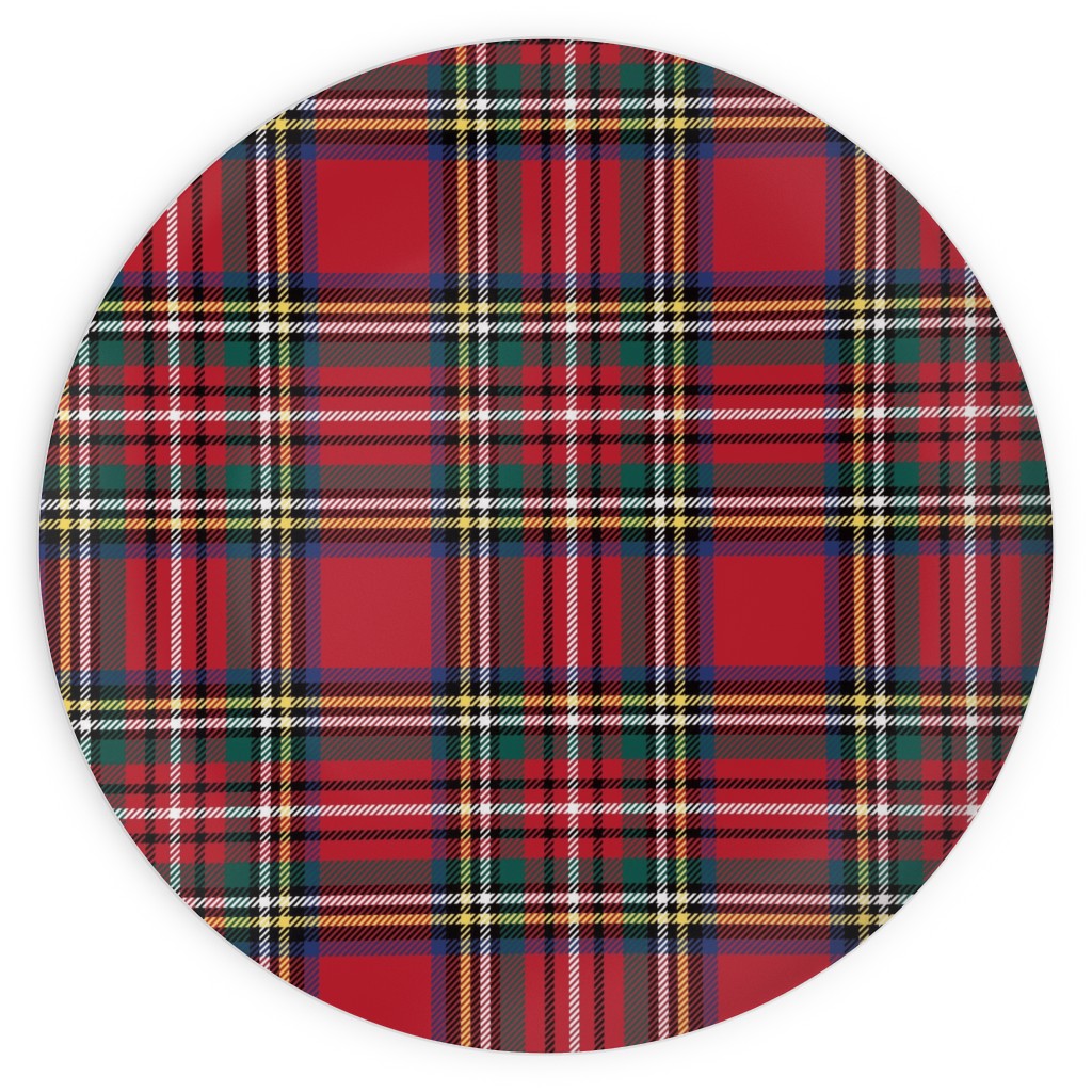 Royal Stewart Tartan Clan Plaid Red Green Blue Art Board Print