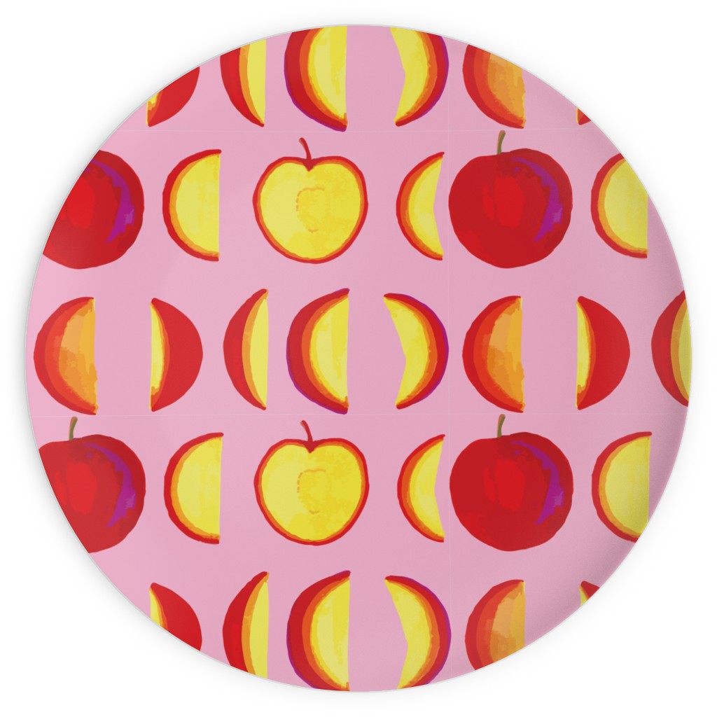 Plum Moon Plates, 10x10, Pink