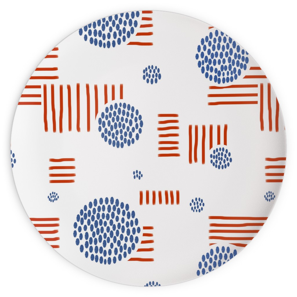 Red White And Blue Plates