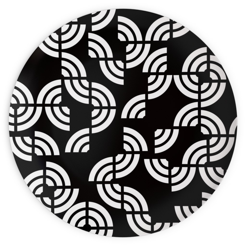 Beethoven - Black and White Plates, 10x10, Black