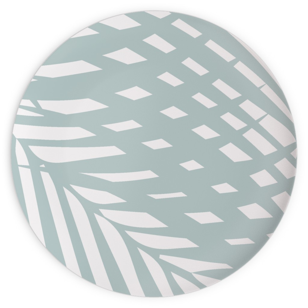 Fronds - Palladian Blue Plates, 10x10, Blue, True Blue
