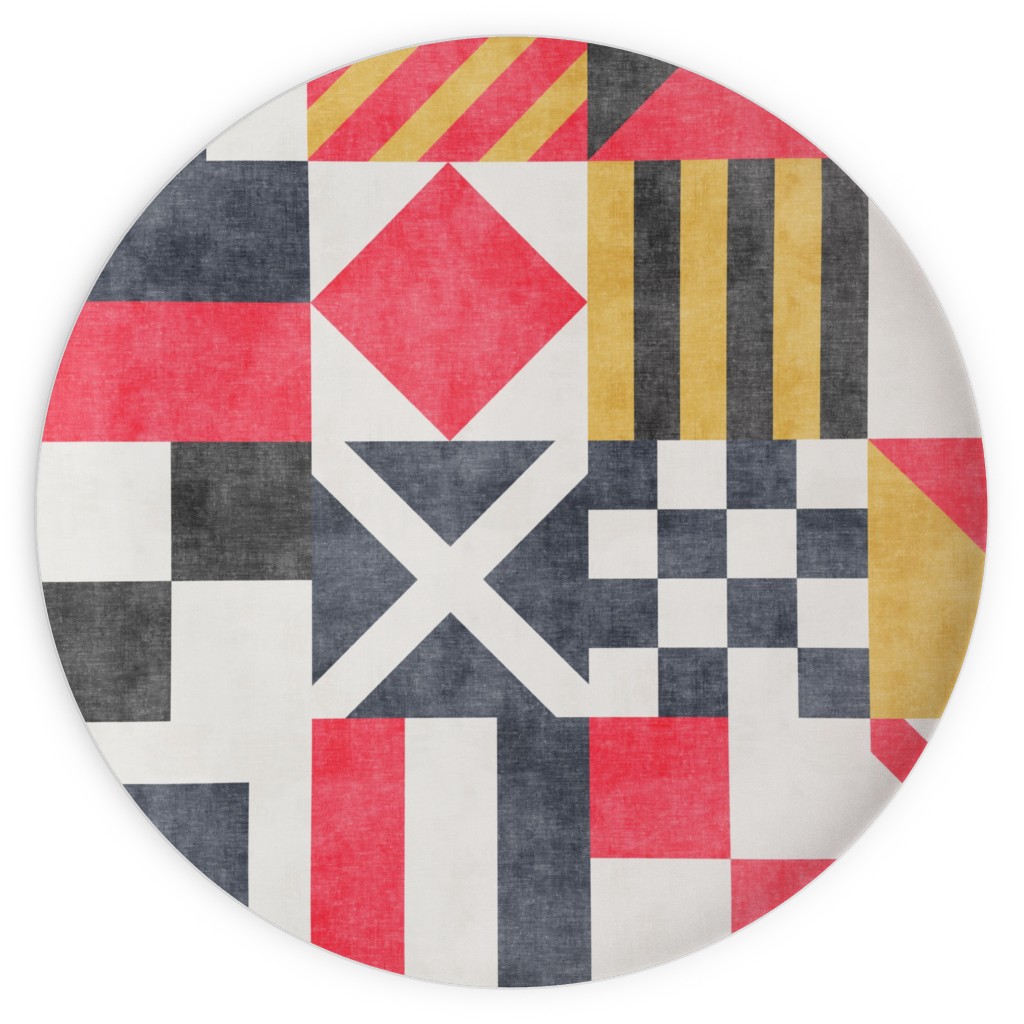 Vintage Maritime Flags - Multi Plates, 10x10, Multicolor