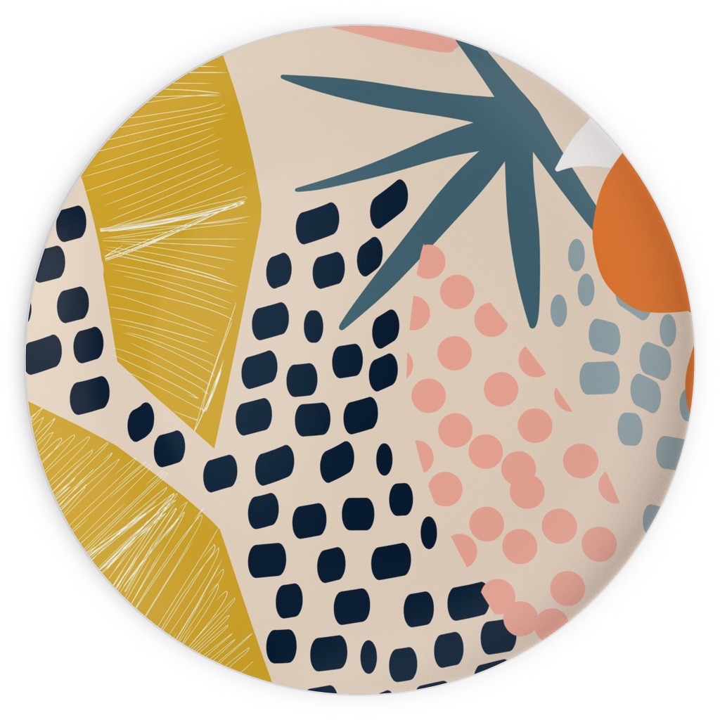 Tropical Foliage - Multi Plates, 10x10, Multicolor