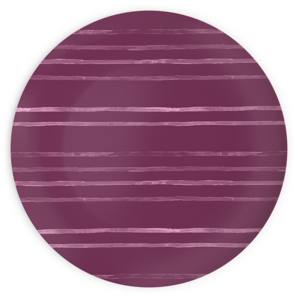 Take Flight Stripe - Rasberry Plates, 10x10, Purple