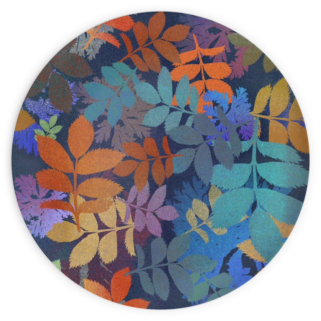 Leaves Falling - Multi Plates, 10x10, Multicolor