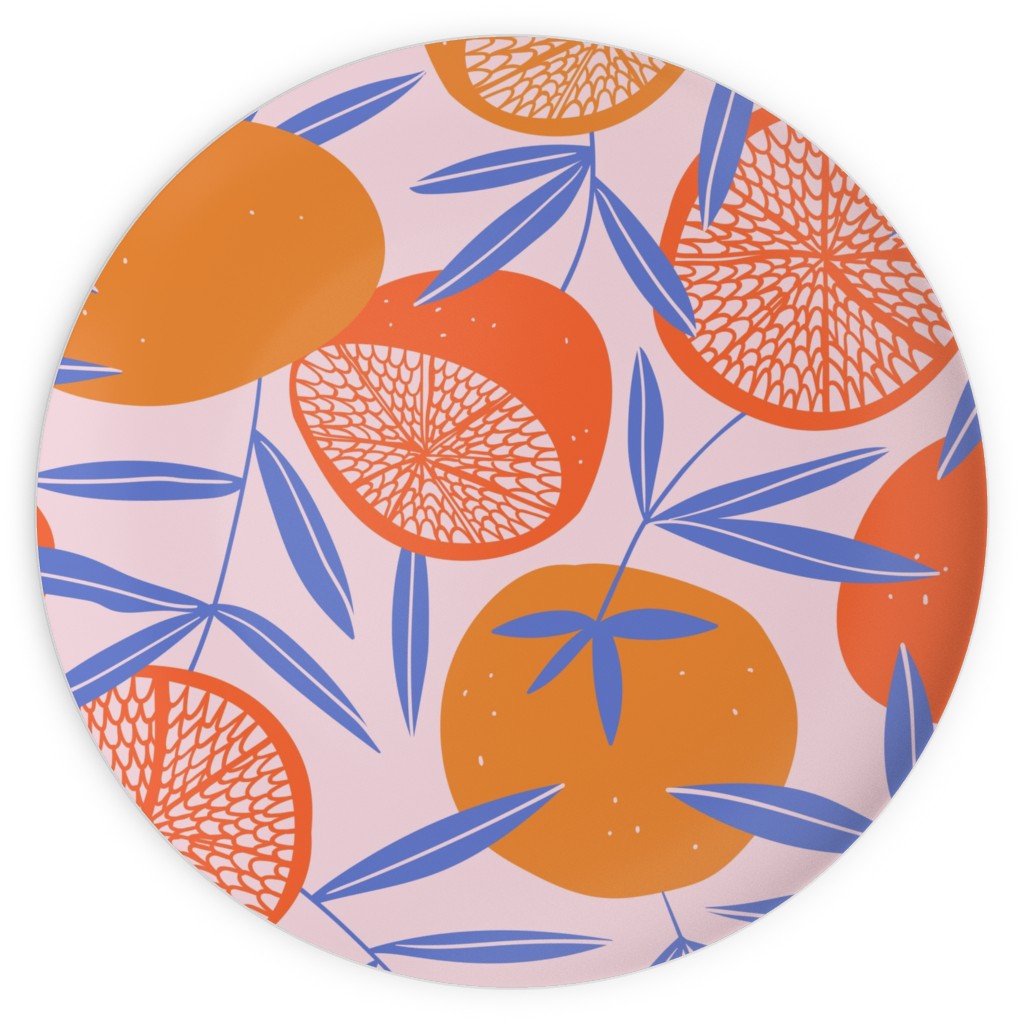 Pop Art Grapefruits - Multi Plates, 10x10, Orange